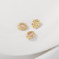 Handmade Jewelry Beads Spacer Beads Gemstones DIY  Accessories 18K Matte Gold Color-Resistant