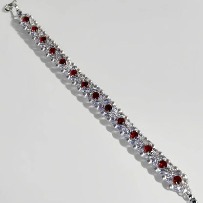 Pulsera de aguamarina y perla hecha a mano
