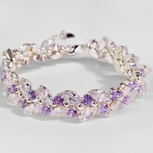 Pulsera de aguamarina y perla hecha a mano