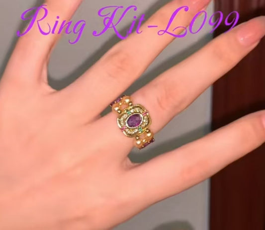 OneMillet  Ring KIt -L099 Handmade Jewelry DIY Kit