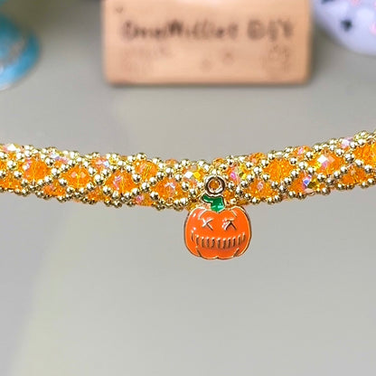 Pulsera de aguamarina y perla hecha a mano