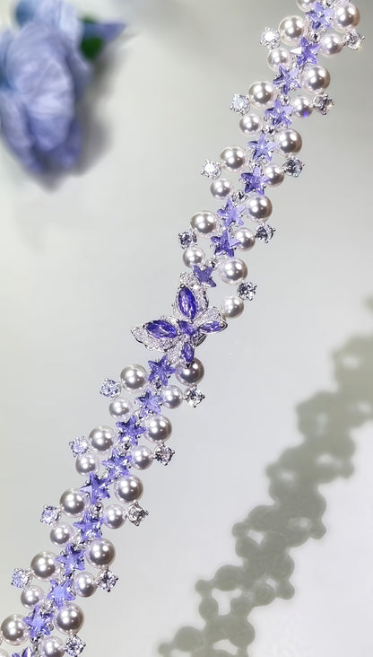 Kit-M90 Star & Butterfly Zircon Bracelet DIY Kit