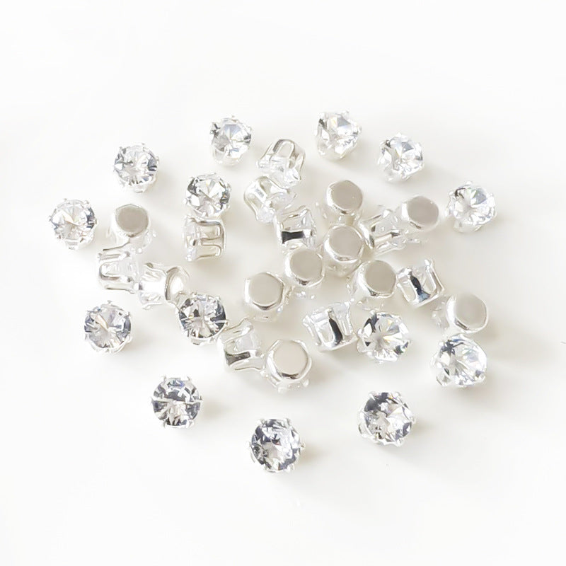 3A Grade Round Clear Zirconia Beads