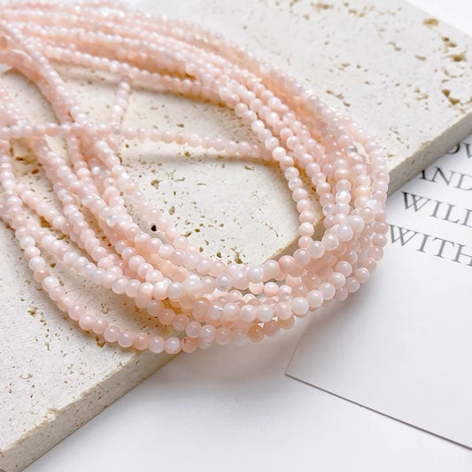 4mm Natural Shell Beads DIY Beading