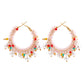 Bohemian Beaded Earrings Handcrafted with Pearls