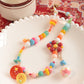 Colorful Beaded Button Handmade Necklace