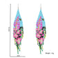 Colorful Floral Vacation Tassel Handmade Beaded Earrings