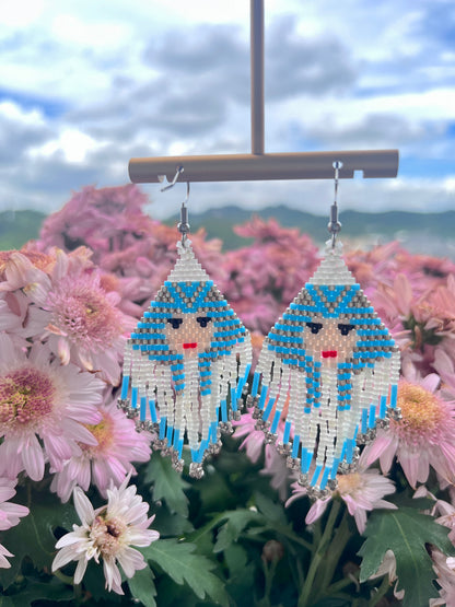 Pendientes bohemios vintage egipcios Pendientes colgantes Pendientes con borlas hechos a mano con cuentas de semillas