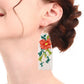 Floral Tassel Handmade Seed Bead Earrings