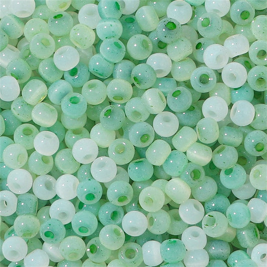 Cat's Eye Gemstone Glass Seed Beads 600pcs 4mm Handmade  Bracelet Necklace Jewelry DIY Crafts