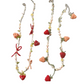 Handmade Original Pearl and Strawberry Beaded Necklace - Summer Jewelry