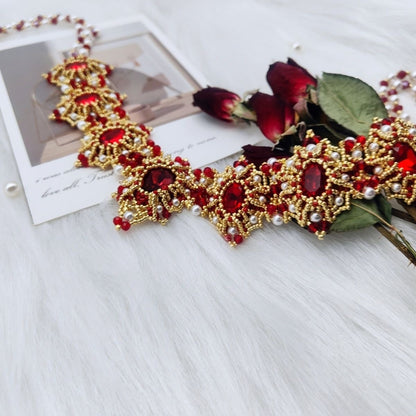 Collar con diamantes inspirado en el Louvre: collar hecho a mano de alta calidad