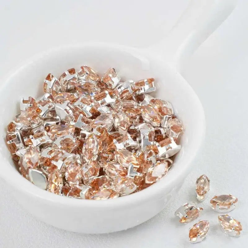 Marquise Zircon Zirconia Beads  50 Beads 3*6MM