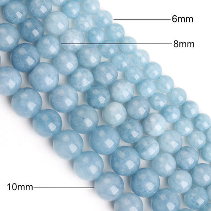 Natural Aquamarine Gemstone Beads for Handmade Jewelry