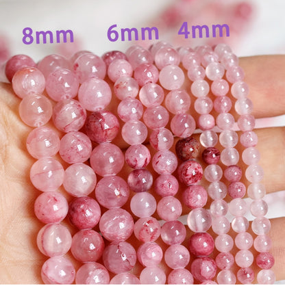 Natural Blood-Red Persian Agate Round Beads for DIY Handmade Necklace & Bracelet Jewelry Making