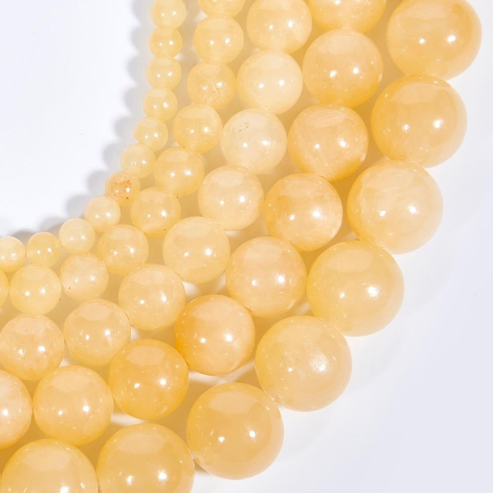 Natural Yellow Gemstone Beads for Custom Jewelry Making