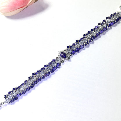 ‘Purple Enchantment’ Zircon Handmade Bracelet DIY Kit