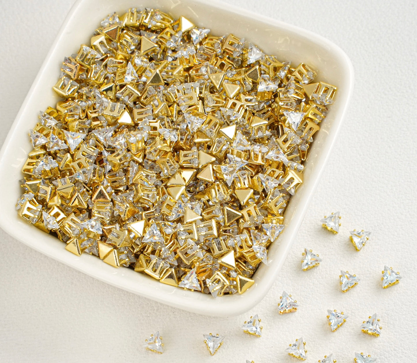 Triangle Zirconia Beads 4MM