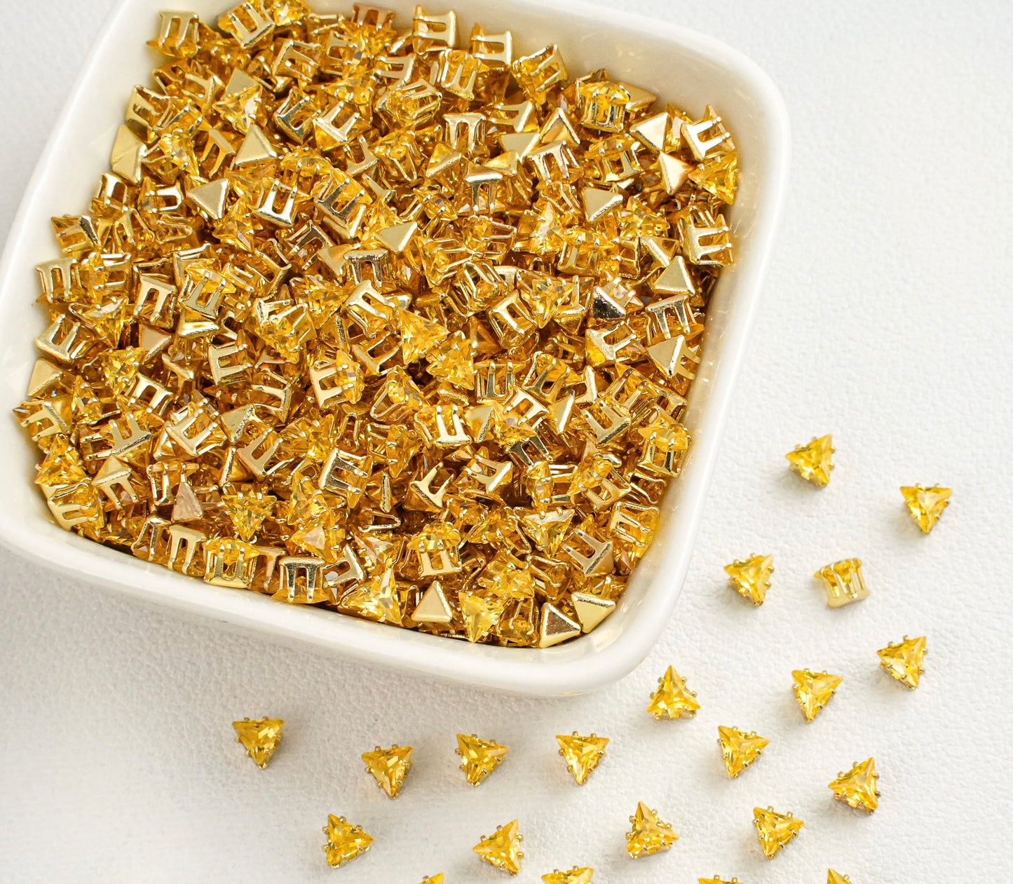 Triangle Zirconia Beads 4MM