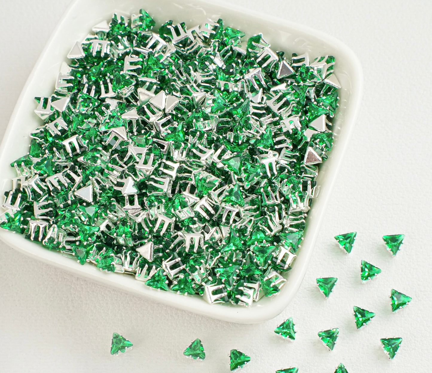 Triangle Zirconia Beads 4MM