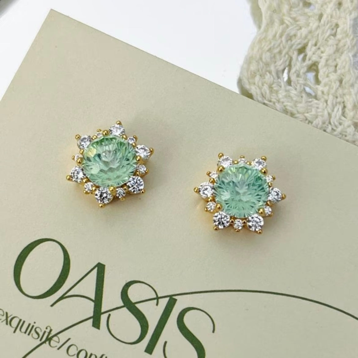 OneMillet DIY Bracelet Kit-M101 with Firework-Cut Cubic Zirconia