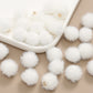 Faux Fur Pom Pom Pendant 15mm Long Hair Beads DIY Jewelry Accessories