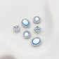 Zircon Aquamarine Spacer Beads Handmade DIY Beading Bracelet and Necklace Jewelry Making Supplies