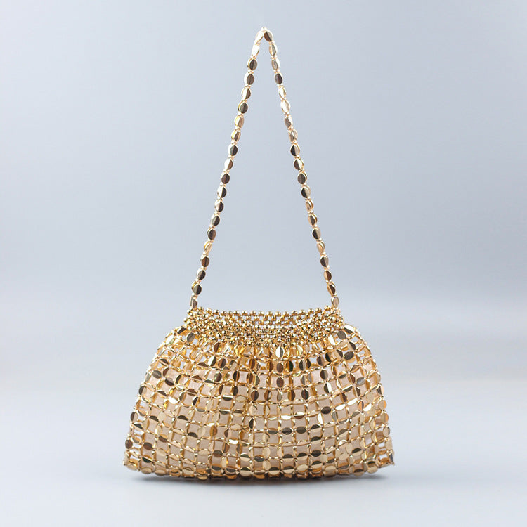 Handmade Beaded Weaving Shoulder Bag Tote Bag