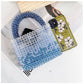 Exquisite Handmade Beaded Bag Blue