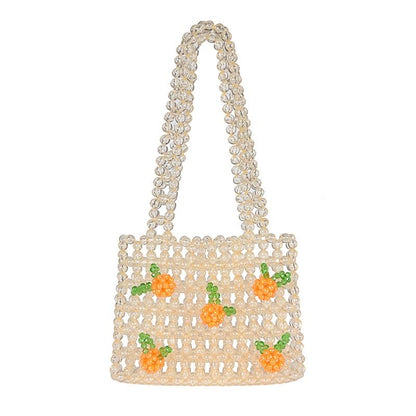 Bolso de cuentas de cristal hecho a mano