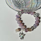 Purple Natural Crystal Handmade Bracelet - Cancer Zodiac Series Custom with S925 Silver Accessories