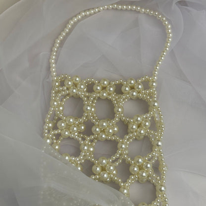 Handmade beads bag pearls handbag