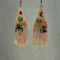 Sun&Moon Vintage Bohemian Earrings Egyptian Seed Bead Handmade Tassel Earrings