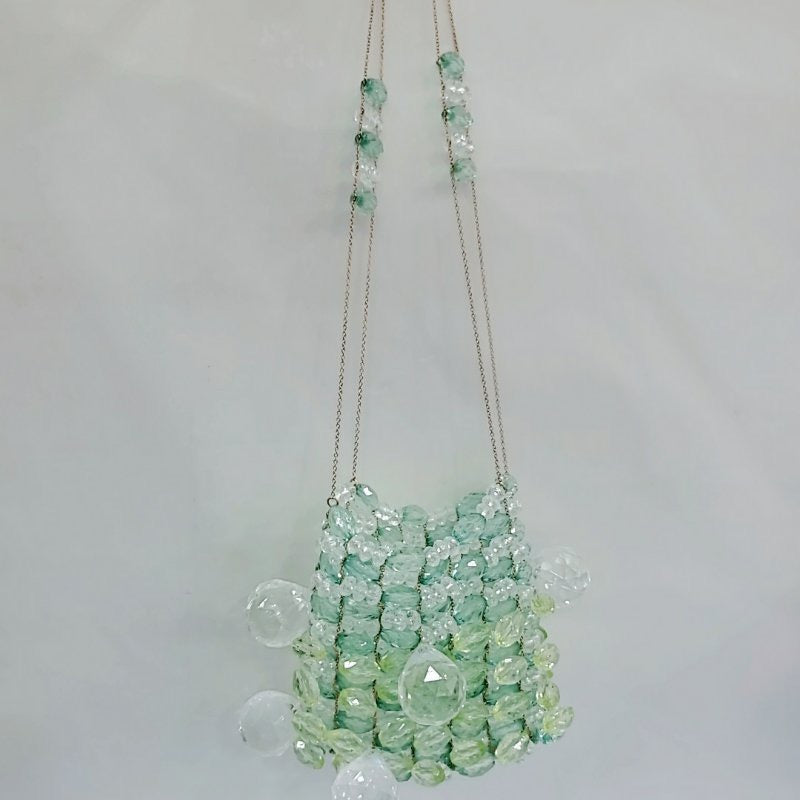 Handmade Purse  Mini Crystal Beaded Bag